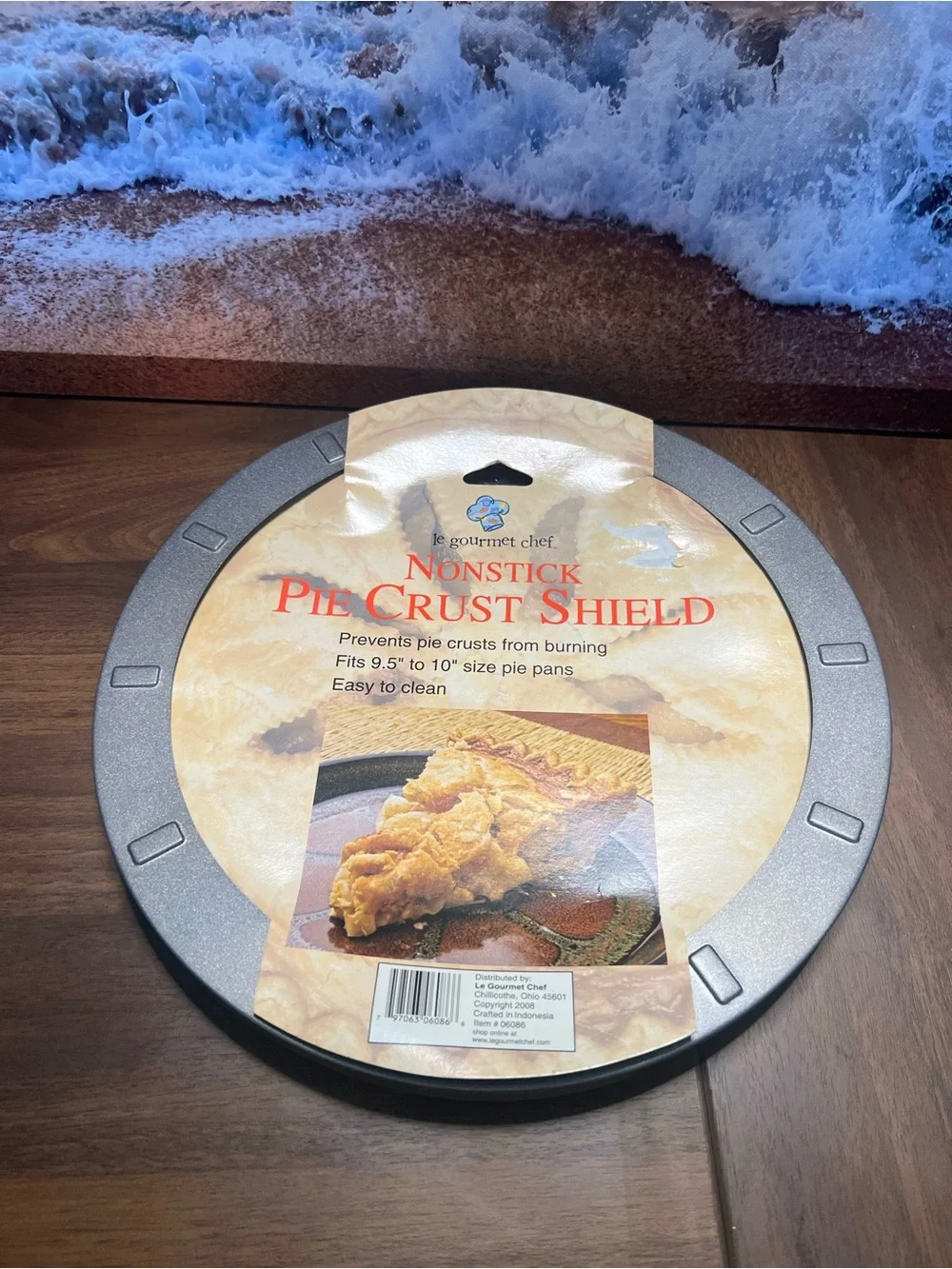 Nonstick Pie Crust Shield - Gray